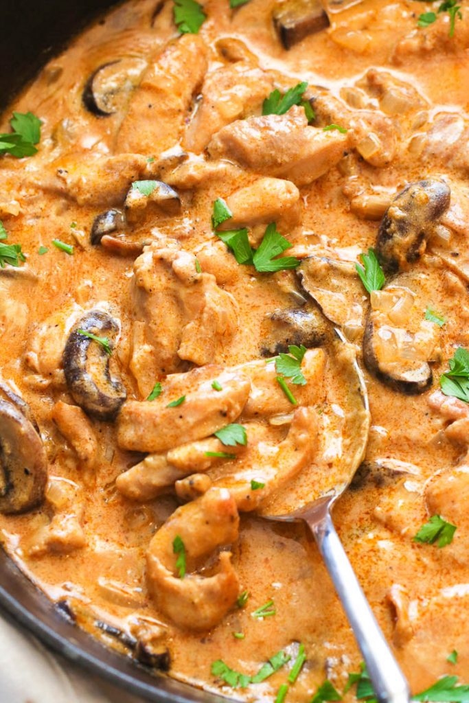 Chicken Stroganoff 